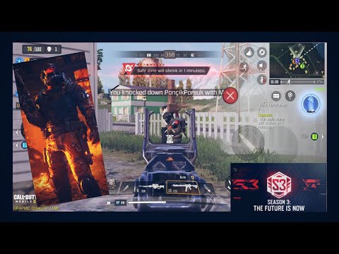 First battle royale matchup in Call Of Duty mobile season 3 (crazy close win)on the lg g6