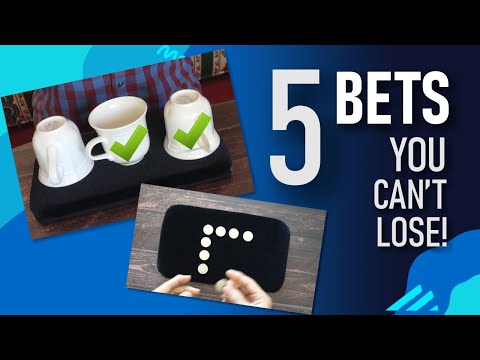 5 Bar Bets That You Can't Lose - Magic Challenges, Puzzles & Brain Teasers, Collection 2 #barbets