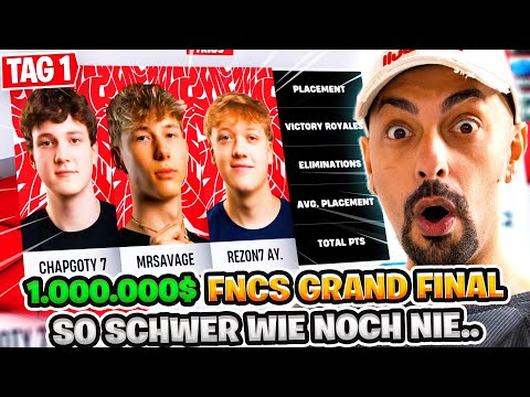 😱🤯ES GEHT UM 1.000.000$! SCHWERSTES FNCS FINALE JEMALS?! | EU TAG 1