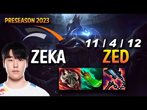 HLE Zeka ZED vs YASUO Mid - KR Ranked