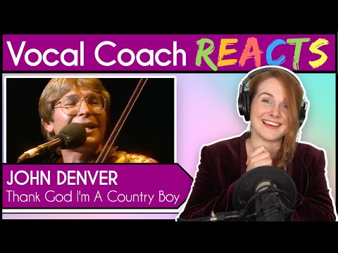 Vocal Coach reacts to John Denver - Thank God I'm A Country Boy (Live)