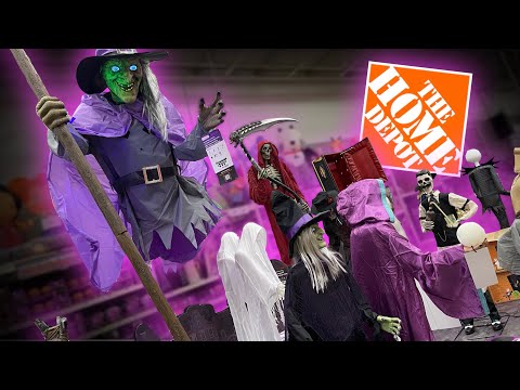 🎃 The Home Depot Halloween 2022 Walkthrough - NEW LIFESIZE ANIMATRONICS & DECOR 👻
