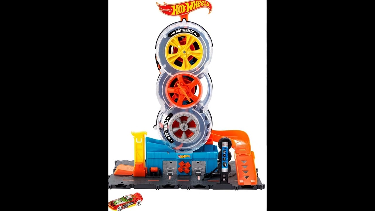 Pista De Carrinhos Hot Wheels City Super Loja De Pneus Novo em