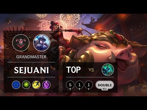 Sejuani Top vs Hecarim - EUW Grandmaster Patch 9.9