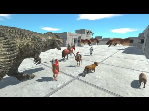 Dinosaur Obstacle Course Race Animal Revolt Battle Simulator