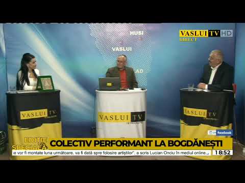 Invitati sunt :Andreea Vasluianu si Ion Dorobantu, primarul comunei Bogdanesti