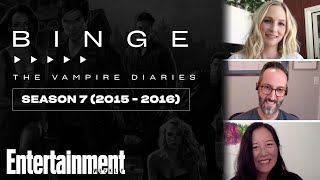 'The Vampire Diaries' Creators & Candice King Recap Season 7 | EW's Binge | Entertainment Weekly video
