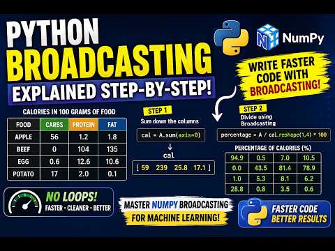 Python Broadcasting Explained Step By Step
