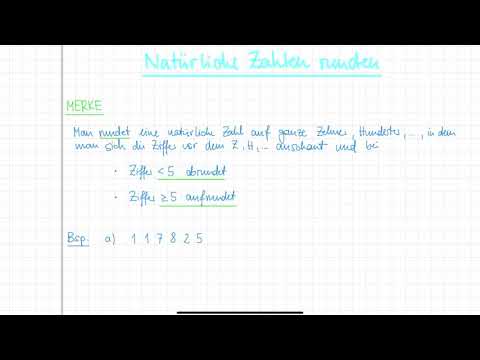 Natürliche Zahlen runden | Klasse 5