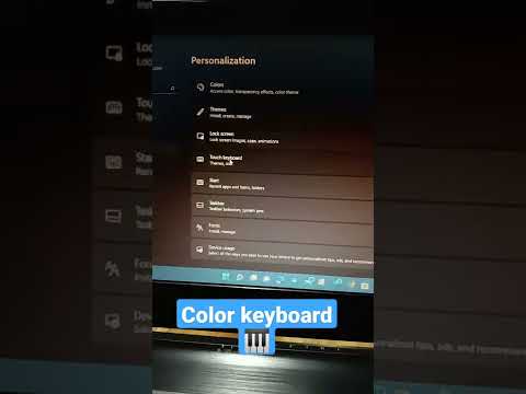 change color keyboard 🎹 on windows 11