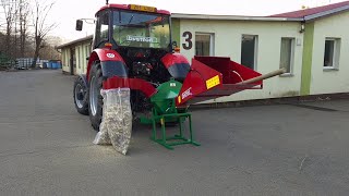Štiepkovač PIRANA BYSTRON - Za traktor +  S PRIPOJENÍM VLEČKY - max.Ø7 cm - Výkon traktora od 10kW