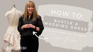 How To Make A Wedding Dress Bustle In 3 Different Ways