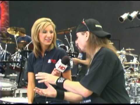 Marla Carter from KJRH interviewing Mike Depetrillo @ DrumDay 2009