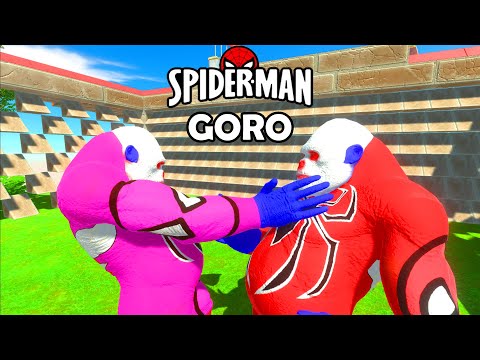 WAR SPIDERMAN GORO OASIS DEATH RUN - Animal Revolt Battle Simulator