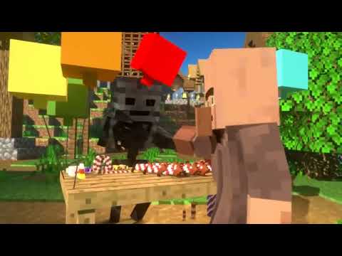Squared Media! Nether War BLOOPERS - Alex and Steve Life (Minecraft Animation)
