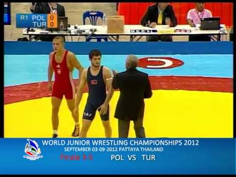 WORLD JUNIOR WRESTLING CHAMPIONSHIPS 2012  POL VS TUR