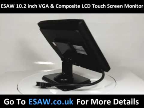 ESAW 10 inch VGA & Composite TFT LCD Touch Screen Monitor