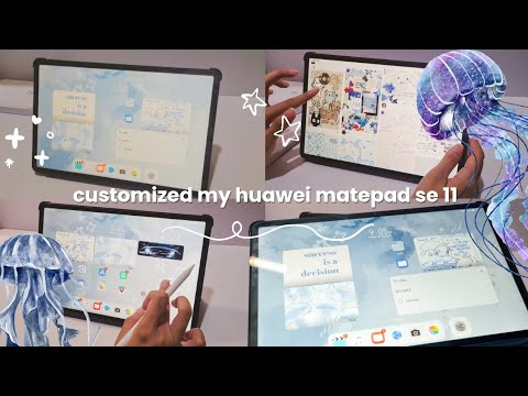 CUSTOMIZED my huawei matepad se 11 with me | jellyfish theme
