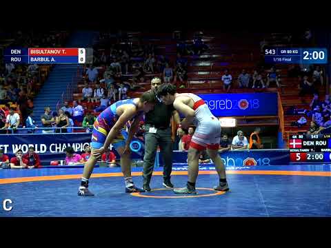1/16 GR - 80 kg: T. BISULTANOV (DEN) v. A. BARBUL (ROU)