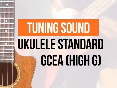 Standard ukulele tuning / High G / C6 - Sound of loose strings
