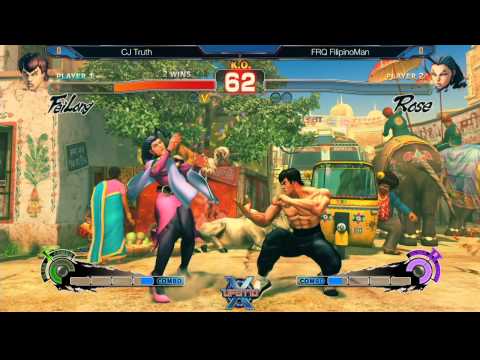 UFGTX - CJ Truth (Feilong) Vs. FRQ | FilipinoMan (Rose) - SSF4 Top 16 - SUper Street Fight 4