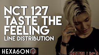 NCT 127 - Taste The Feeling Line Distribution (Color Coded)