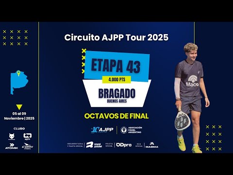 CIRCUITO AJPP TOUR 2025 | BRAGADO (BUENOS AIRES) | OCTAVOS DE FINAL 4000PTS | EN VIVO