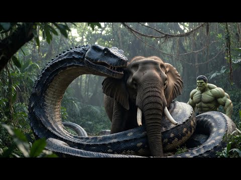 HULK vs TITANOBOA | Giant Snake Attacks (Epic Jungle Showdown)