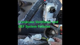 Paccar MX-13 Crankcase Centrifuge and DEF Injector Failed. Plus Decomp Tube Broke