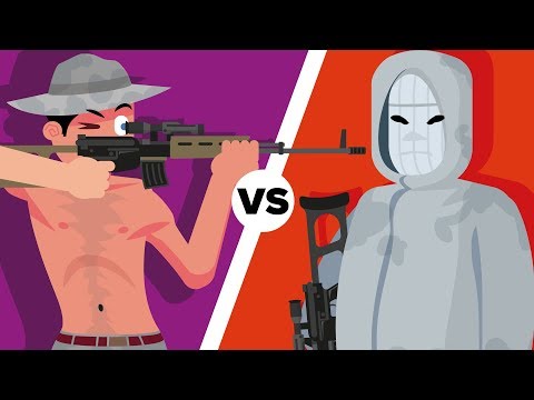 WHITE DEATH vs WHITE FEATHER - WHO WOULD WIN? SNIPER SHOWDOWN