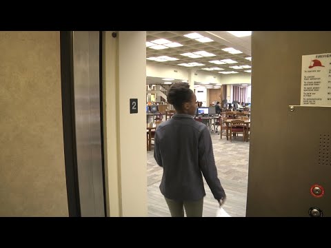 Library Elevator  - TROY TrojanVision News