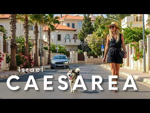 CAESAREA, Israel: Luxury Life & Homes - Walking Tour 4K UHD