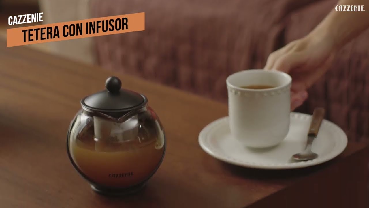 Cazzenie Tetera con Infusor para Te y Tisanas. Tetera para Infusiones Frutales o Hierbas