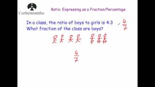 Expressing Ratios as Fractions or Percentages - Corbettmaths