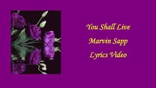 I Shall live - Marvin Sapp Lyrics Video