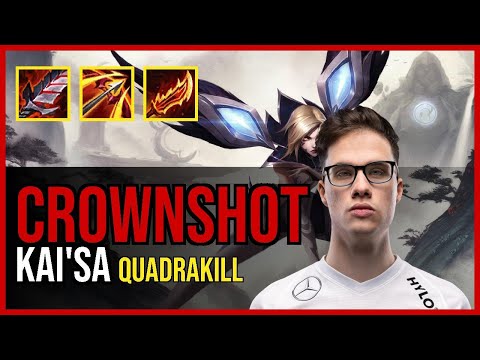 Crownshot - KAI'SA vs. EZREAL ADC | EUW Challenger | QUADRAKILL
