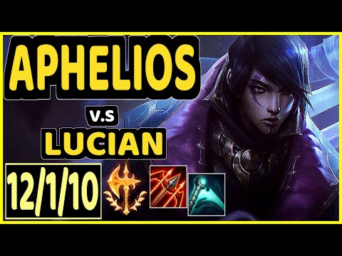 YEN (APHELIOS) vs LUCIAN - 12/1/10 KDA BOTTOM ADC CHALLENGER GAMEPLAY - NA