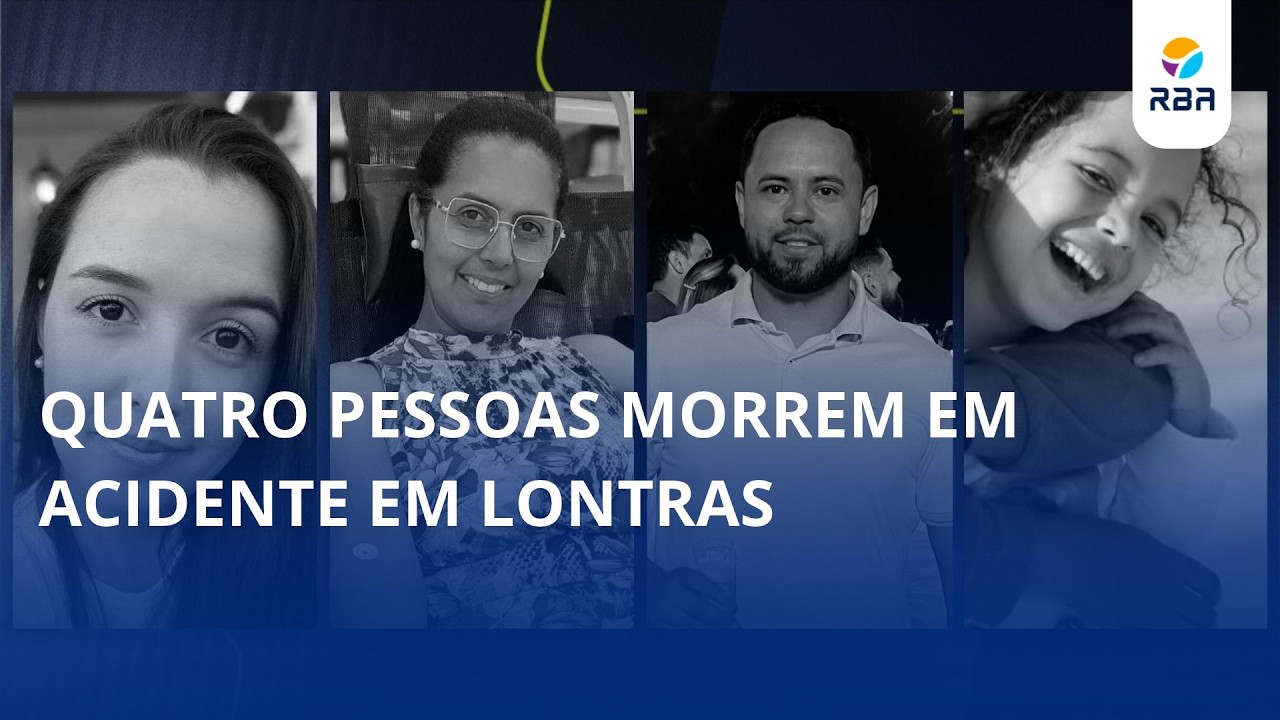 Quatro pessoas morrem em acidente em Lontras