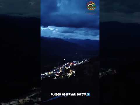 Vista nocturna de socota boyacá #boyacacolombia #paisajesextremos #turismo