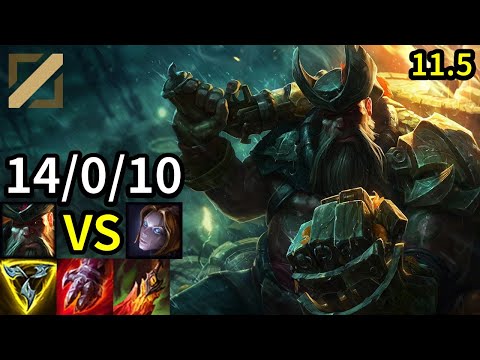 Gangplank Mid vs Orianna - KR Grandmaster  | Patch 11.5