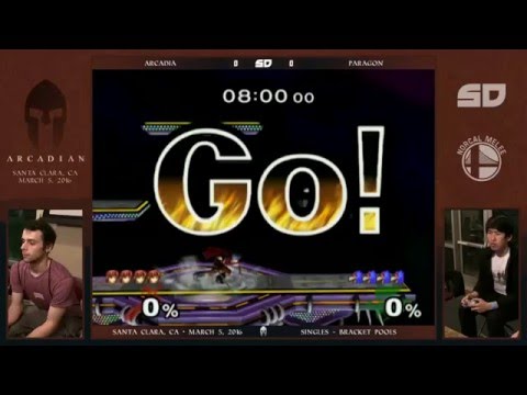 NorCal Arcadian 2016: Arcadia (Marth) vs Paragon (Falco) - Singles - Pools