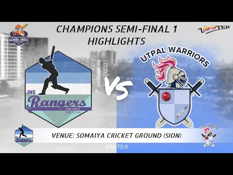 CHAMPIONS SEMI FINAL 1 HIGHLIGHT | JNS RANGERS VS UTPAL WARRIORS INTERNATIONAL SCHOOL DAD'S 5.0 2023