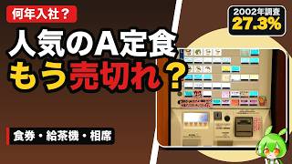 【昭和・平成の会社あるある】紙の食券と給茶機…社食に並んだ昼