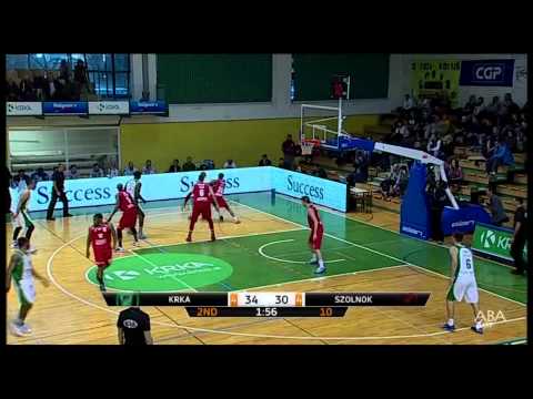 ABA Liga 2014/15, Round 25 highlights: Krka - Szolnoki Olaj (14.3.2015)