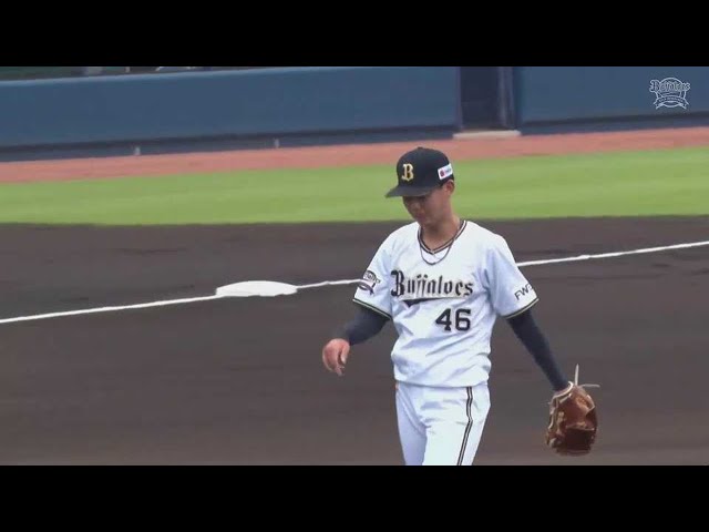 【ファーム】バファローズ・本田 鋭いピッチャーライナーを好捕!! 2021/6/22 B-C(ファーム)