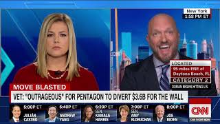 Paul Rieckhoff on CNN — Trump raiding the Pentagon budget to pay for the border wall