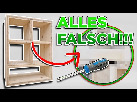 Die 5 HÄUFIGSTEN Fehler (mit Korrektur) im Möbelbau! | Möbelbau für Anfänger