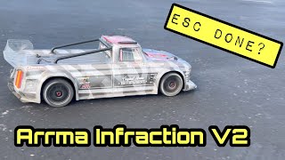 Arrma Infraction V2 ~ TIRE SHREDDING BASH!! **Did I BURN UP My ESC!?!**