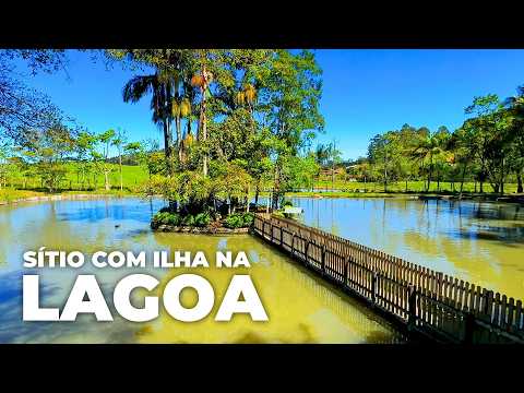 SÍTIO COM ILHA NA LAGOA EM SALETE NO INTERIOR DE SANTA CATARINA