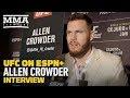 UFC Brooklyn: Allen Crowder 'Happy to Be The Man' to Knock Out Greg Hardy - MMA Fighting